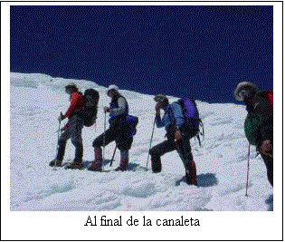 Cuadro de texto:  
Al final de la canaleta
